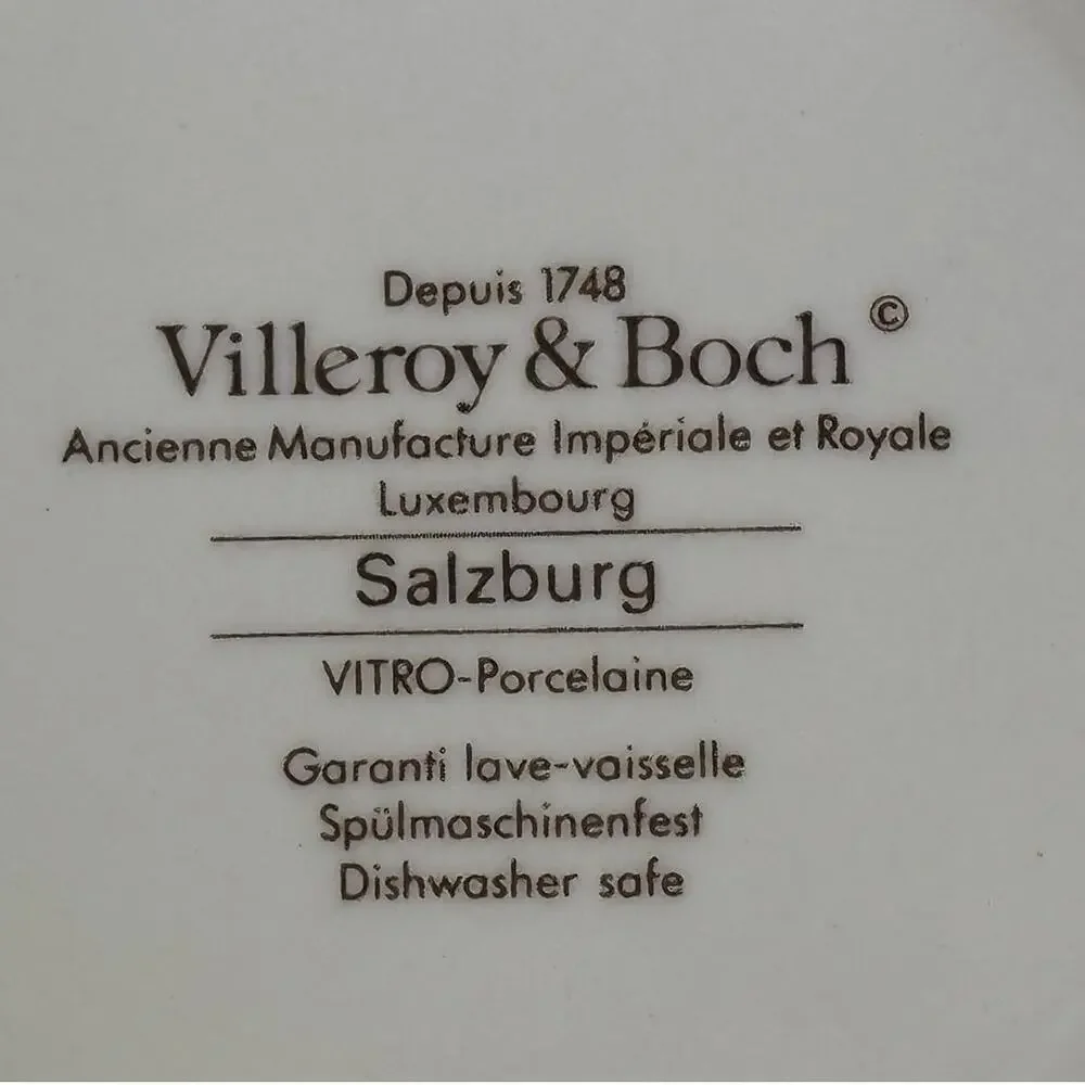 Villeroy & Boch Retired Vintage 1986-89 'Salzburg' Cream Soup Cup(s)-Excellent